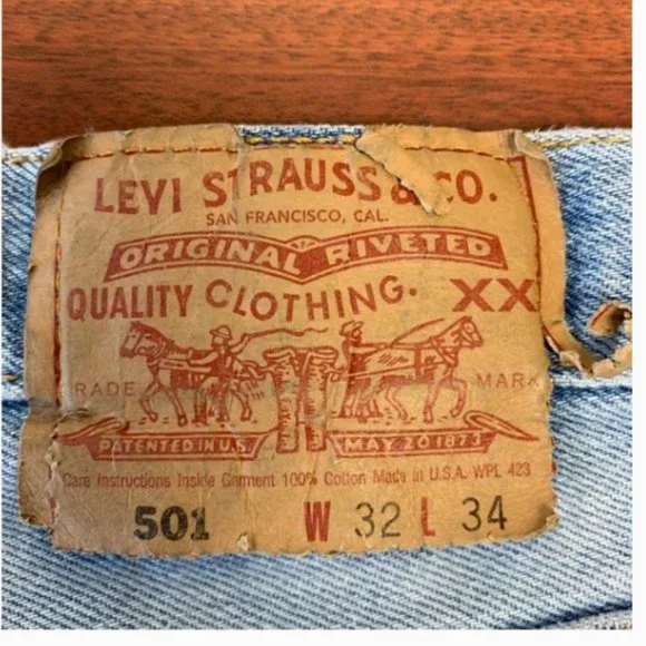 Men's Vintage 501 Levi's High Waisted USA Made